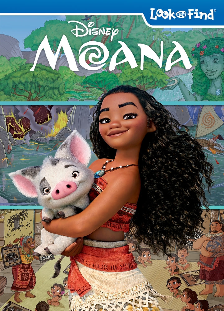 Book cover for Disney Moana: Look and Find