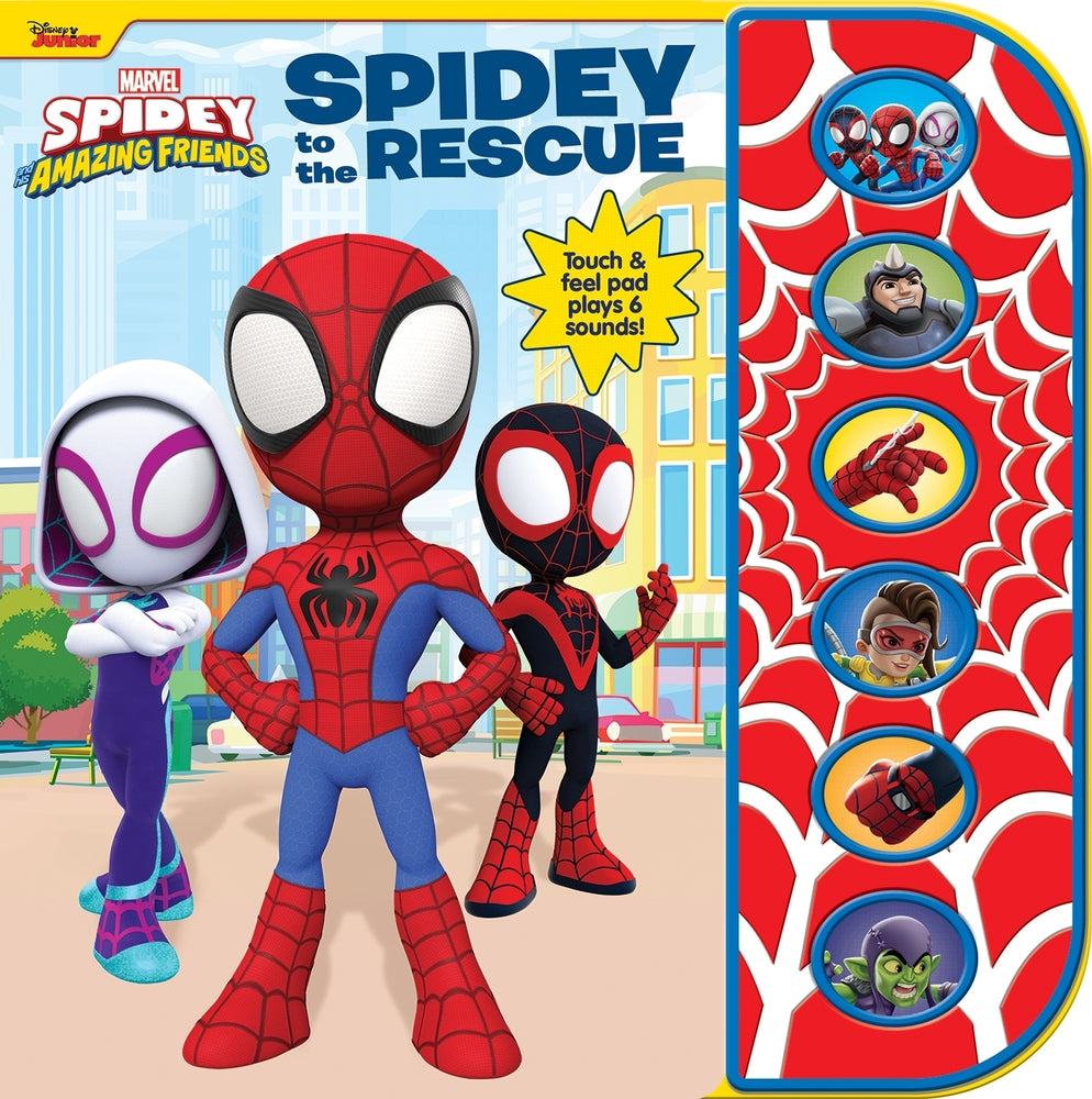 Book cover for Disney Junior Marvel Spidey and His Amazing Friends: Spidey to the Rescue Sound Book