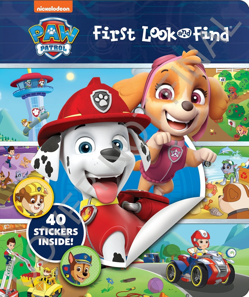 Book cover for Nickelodeon Paw Patrol: First Look and Find