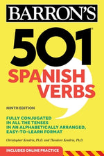 Book cover for 501 Spanish Verbs, Ninth Edition