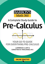 Book cover for Barron's Math 360: A Complete Study Guide to Pre-Calculus with Online Practice