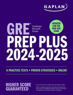 Book cover for GRE Prep Plus 2024-2025 - Updated for the New Gre: 6 Practice Tests + Proven Strategies + Online