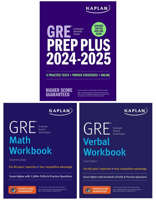 Book cover for GRE Complete 2024-2025 - Updated for the New Gre: 3-Book Set Includes 6 Practice Tests, 2500+ Practice Questions + 1 Year Online Access to 1000+ Quest