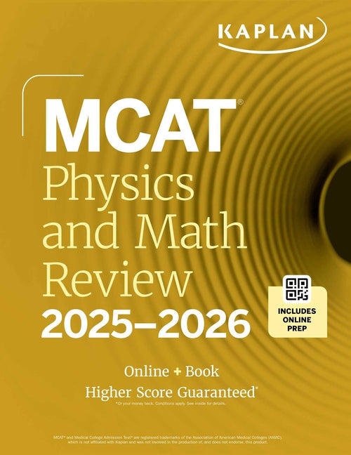 Book cover for MCAT Physics and Math Review 2025-2026: Online + Book
