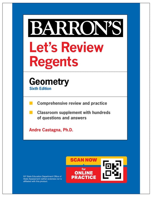 Book cover for Let's Review Regents: Geometry, Sixth Edition
