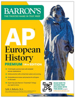 Book cover for AP European History Premium, Fourteenth Edition: Prep Book with 5 Practice Tests + Comprehensive Review + Online Practice (2026)