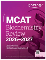 Book cover for MCAT Biochemistry Review 2026-2027: Online + Book
