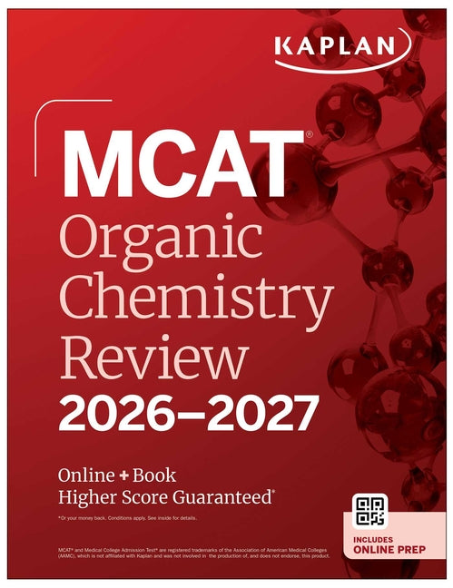 Book cover for MCAT Organic Chemistry Review 2026-2027: Online + Book