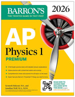 Book cover for AP Physics 1 Premium, 2026: Prep Book with 4 Practice Tests + Comprehensive Review + Online Practice