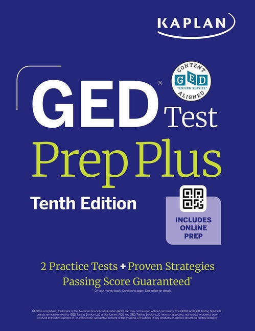 Book cover for GED Test Prep Plus