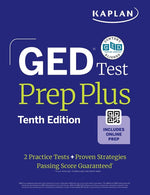 Book cover for GED Test Prep Plus