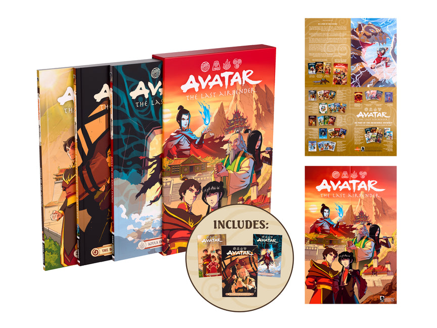 Book cover for Avatar: The Last Airbender--Fire and Family Treasury Boxed Set