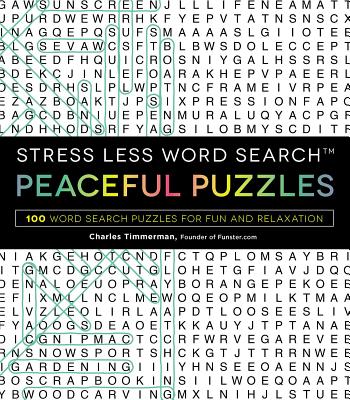Book cover for Stress Less Word Search - Peaceful Puzzles: 100 Word Search Puzzles for Fun and Relaxation