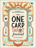 Book cover for One Card Tarot Journal: 150 Prompts for Single Card Tarot Wisdom