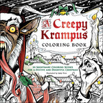 Book cover for Creepy Krampus Coloring Book: 30 Nightmare Coloring Scenes for a Festive and Frightful Creepmas