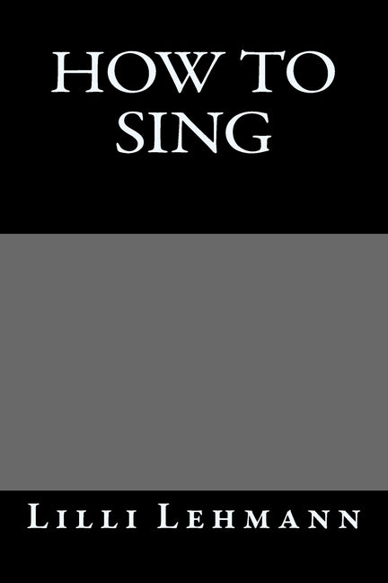 Book cover for How To Sing