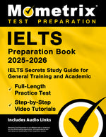 Book cover for Ielts Preparation Book 2025-2026 - Ielts Secrets Study Guide for General Training and Academic, Full-Length Practice Test, Step-By-Step Video Tutorial