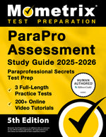 Book cover for Parapro Assessment Study Guide 2025-2026 - 3 Full-Length Practice Tests, 200+ Online Video Tutorials, Paraprofessional Secrets Test Prep: [5th Edition