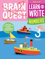 Book cover for Brain Quest Learn to Write: Numbers