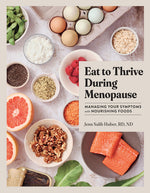 Book cover for Eat to Thrive During Menopause: Managing Your Symptoms with Nourishing Foods