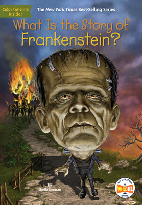 Book cover for What Is the Story of Frankenstein?