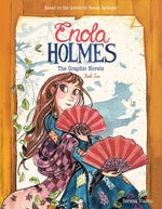 Book cover for Enola Holmes: The Graphic Novels: The Case of the Peculiar Pink Fan, the Case of the Cryptic Crinoline, and the Case of Baker Street Station Volume 2