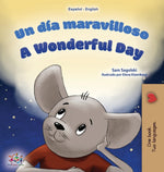 Book cover for A Wonderful Day (Spanish English Bilingual Children's Book)
