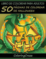 Book cover for Libro de Colorear para Adultos: 50 Páginas de Colorear de Halloween