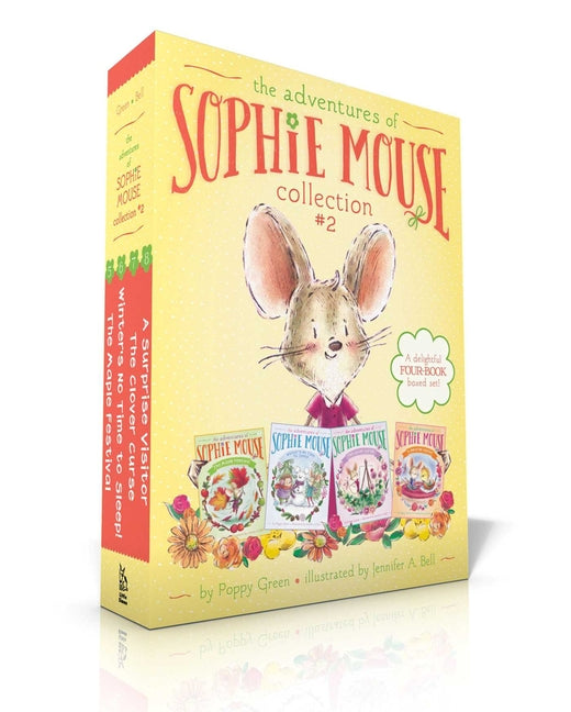 Book cover for Adventures of Sophie Mouse Collection #2 (Boxed Set): The Maple Festival; Winter's No Time to Sleep!; The Clover Curse; A Surprise Visitor (Boxed Set)
