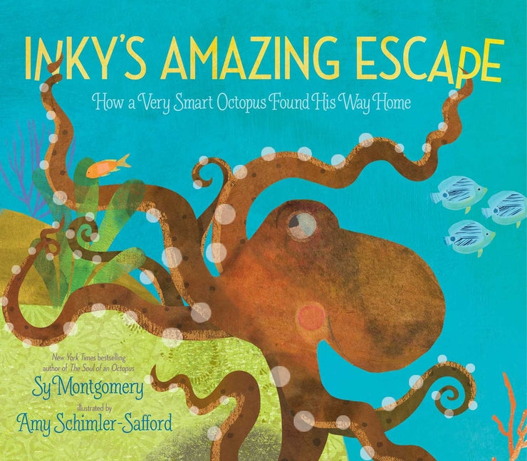 Book cover for Inky's Amazing Escape: How a Very Smart Octopus Found His Way Home (Reprint)