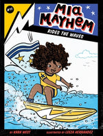 Book cover for MIA Mayhem Rides the Waves
