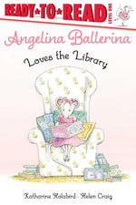 Book cover for Angelina Ballerina Loves the Library