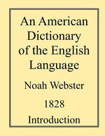 Book cover for An American Dictionary of the English Language