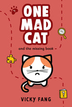 Book cover for One Mad Cat and the Missing Book