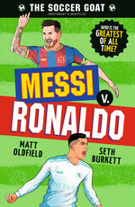 Book cover for Soccer Goat: Messi V. Ronaldo