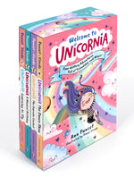 Book cover for Welcome to Unicornia: Four Glittery Adventures Full of Friendship and Magic!: (Box Set of Early Chapter Readers about Unicorns)