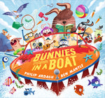 Book cover for Bunnies in a Boat: (A Rhyming Adventure of Mischief, Friendship, and High-Seas Fun for Toddlers, Preschoolers, and Kindergarteners)