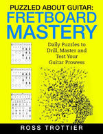 Book cover for Puzzled About Guitar: Fretboard Mastery: Level 1: The First Position