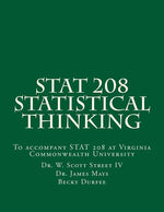 Book cover for Stat 208 Statistical Thinking: A Book for Stat 208 at Virginia Commonwealth University