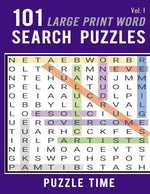 Book cover for 101 Large Print Word Search Puzzles