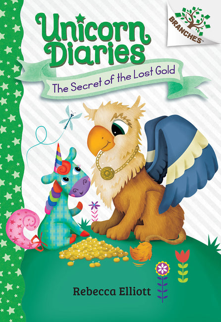 Book cover for Secret of the Lost Gold: A Branches Book (Unicorn Diaries #11)