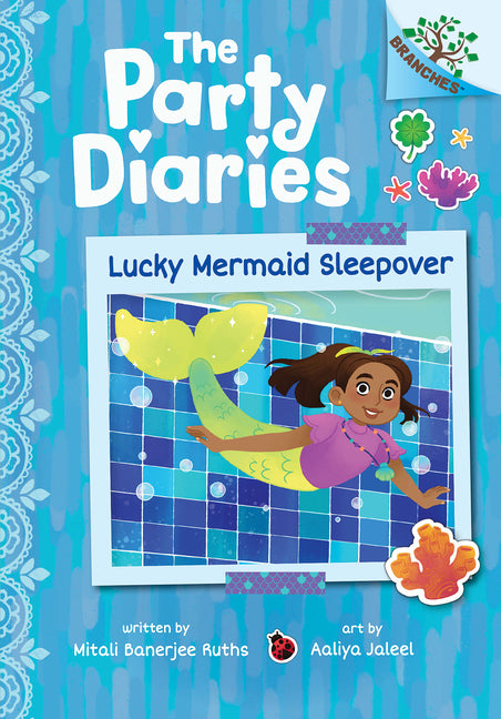 Book cover for Lucky Mermaid Sleepover: A Branches Book (the Party Diaries #5)