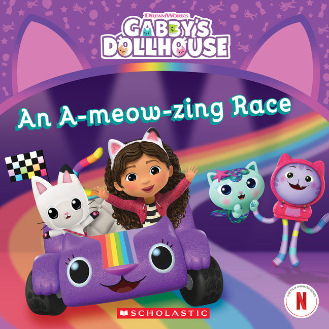 Book cover for A-Meow-Zing Race (Gabby's Dollhouse 8 X 8 #11)