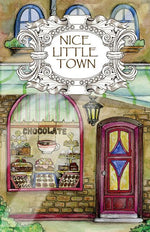 Book cover for Adult Coloring Book: Nice Little Town