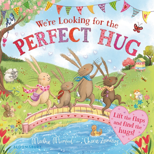 Book cover for We're Looking for the Perfect Hug: A Lift-The-Flap Adventure