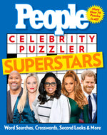 Book cover for People Celebrity Puzzler Superstars: Word Searches, Crosswords, Second Looks, and More