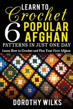 Book cover for Learn to Crochet 6 Popular Afghan Patterns in Just One Day: Learn How to Crochet and Plan Your First Afghan