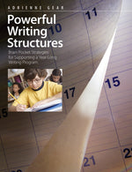 Book cover for Powerful Writing Structures: Brain Pocket Strategies for Supporting a Year-Long Writing Program