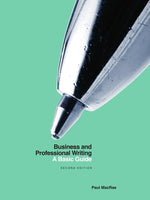 Book cover for Business and Professional Writing: A Basic Guide - Second Edition
