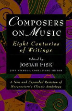 Book cover for Composers on Music: Eight Centuries of Writings